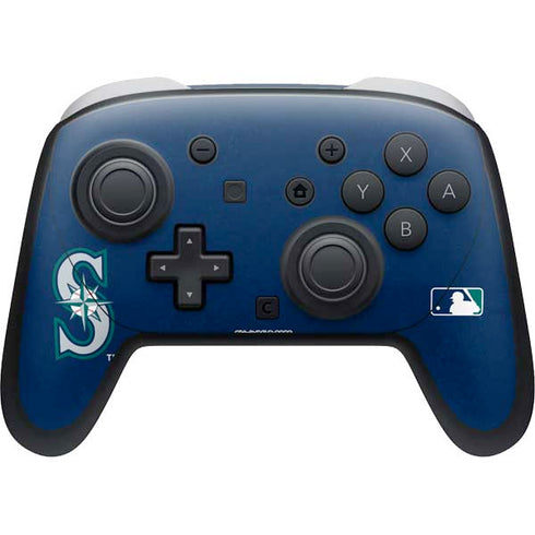 MLB Seattle Mariners - Solid Distressed Nintendo Skins