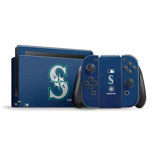 MLB Seattle Mariners - Solid Distressed Nintendo Skins