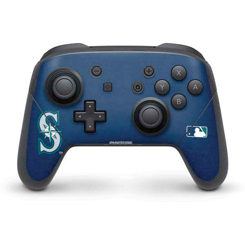 MLB Seattle Mariners - Solid Distressed Nintendo Skins