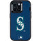 MLB Seattle Mariners - Solid Distressed Otterbox Defender iPhone Skin