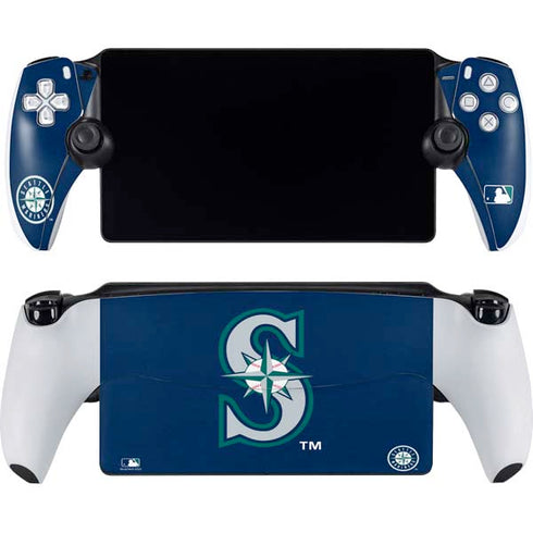 MLB Seattle Mariners - Solid Distressed PlayStation Portal Remote Player Skin