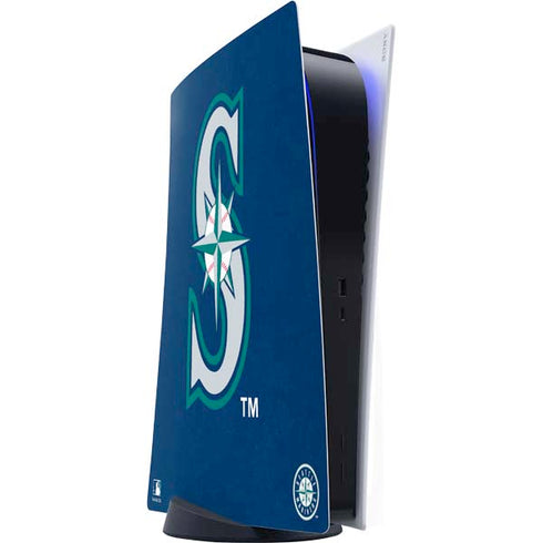 MLB Seattle Mariners - Solid Distressed PlayStation PS5 Skins