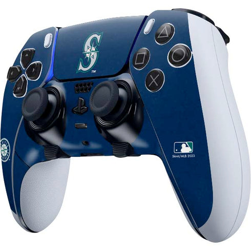 MLB Seattle Mariners - Solid Distressed PS5 DualSense Edge Pro Controller Skin