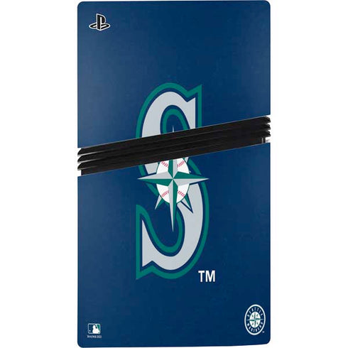 MLB Seattle Mariners - Solid Distressed PS5 Pro Console Skin
