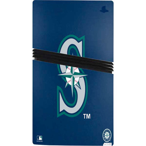 MLB Seattle Mariners - Solid Distressed PS5 Pro Console Skin