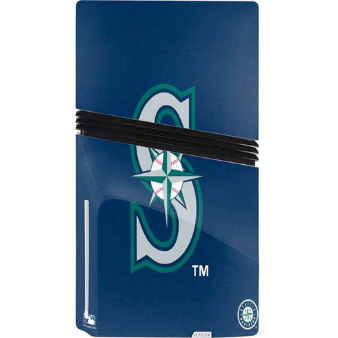 MLB Seattle Mariners - Solid Distressed PS5 Pro Disk Bundle Skin