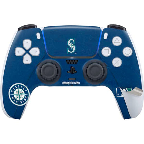 MLB Seattle Mariners - Solid Distressed PS5 Pro Disk Bundle Skin
