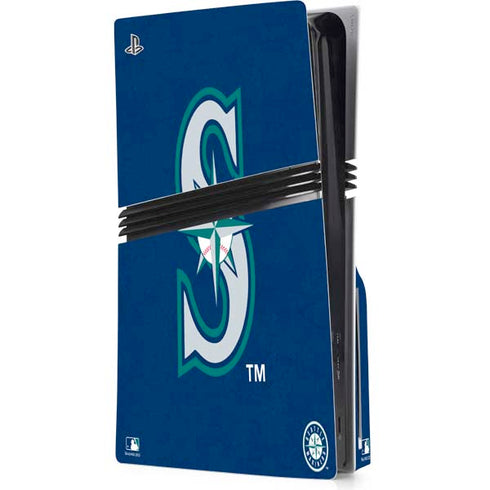 MLB Seattle Mariners - Solid Distressed PlayStation PS5 Skins