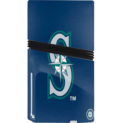 MLB Seattle Mariners - Solid Distressed PS5 Pro Disk Console Skin