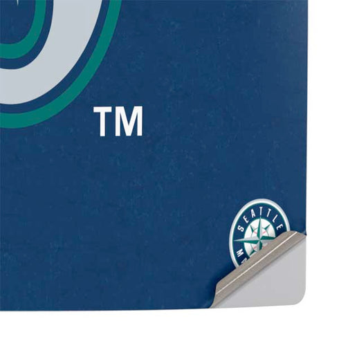 MLB Seattle Mariners - Solid Distressed PS5 Slim Digital Edition Console Skin