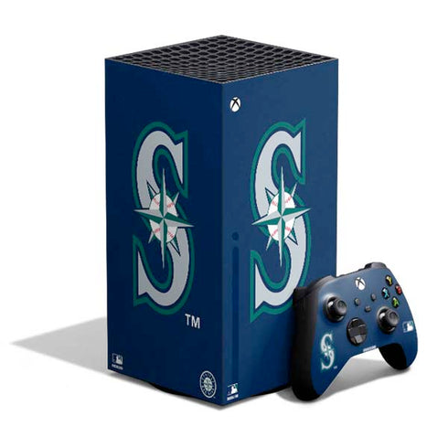 MLB Seattle Mariners - Solid Distressed XBox Series X Digital Edition Bundle Skin