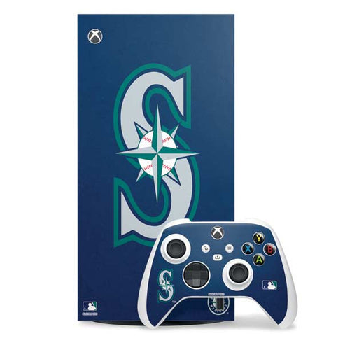 MLB Seattle Mariners - Solid Distressed Xbox Series X Skins