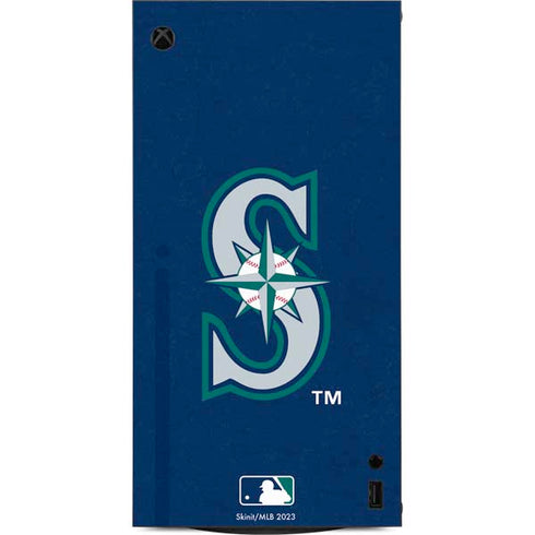 MLB Seattle Mariners - Solid Distressed XBox Series X Digital Edition Console Skin