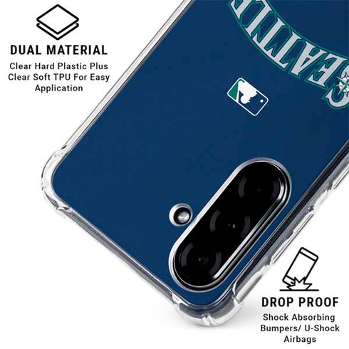 MLB Seattle Mariners Alternate/Away Jersey Galaxy A36 5G Clear Case