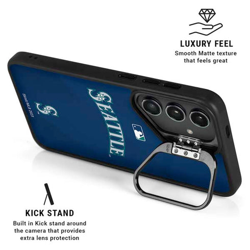 MLB Seattle Mariners Alternate/Away Jersey Galaxy S25 Ultra Kickstand Case
