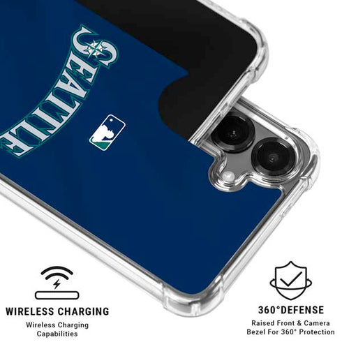 MLB Seattle Mariners Alternate/Away Jersey Galaxy S26 Plus Clear Case