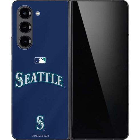 MLB Seattle Mariners Alternate/Away Jersey Galaxy Z Fold5 5G Skin