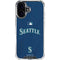 MLB Seattle Mariners Alternate/Away Jersey iPhone 16 Plus Clear Case