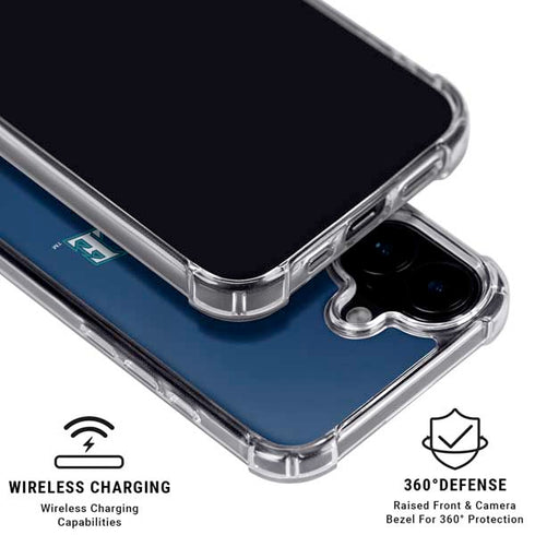 MLB Seattle Mariners Alternate/Away Jersey iPhone 16 Plus Clear Case