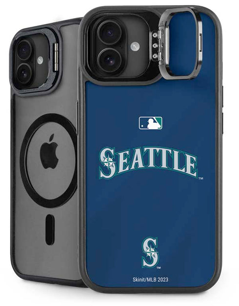 MLB Seattle Mariners Alternate/Away Jersey iPhone 16 Plus Kickstand Case