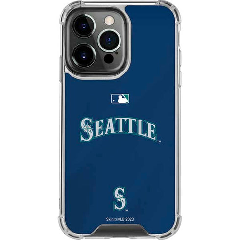 MLB Seattle Mariners Alternate/Away Jersey iPhone 16 Pro Max Clear Case