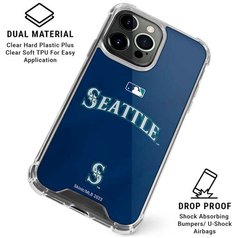 MLB Seattle Mariners Alternate/Away Jersey iPhone 16 Pro Max Clear Case