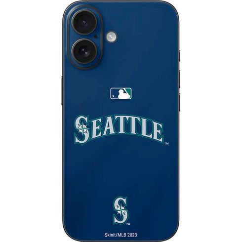 MLB Seattle Mariners Alternate/Away Jersey iPhone 16 Skin