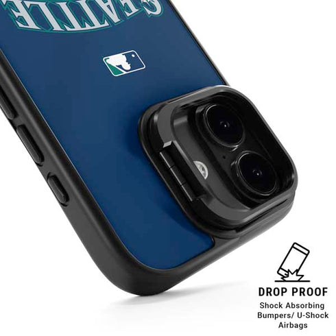 MLB Seattle Mariners Alternate/Away Jersey iPhone 17 Kickstand Case