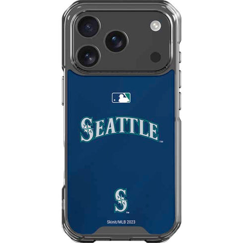 MLB Seattle Mariners Alternate/Away Jersey iPhone 17 Pro Clear Case