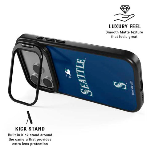 MLB Seattle Mariners Alternate/Away Jersey iPhone 17 Pro Kickstand Case