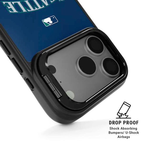 MLB Seattle Mariners Alternate/Away Jersey iPhone 17 Pro Kickstand Case