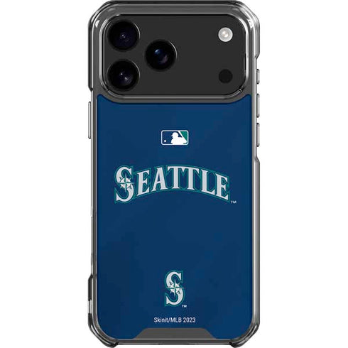 MLB Seattle Mariners Alternate/Away Jersey iPhone 17 Pro Max Clear Case