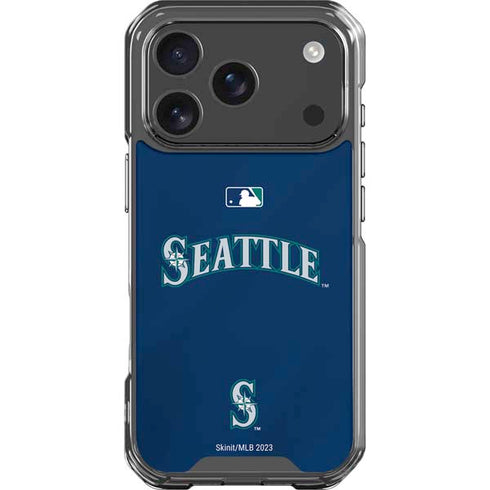 MLB Seattle Mariners Alternate/Away Jersey iPhone 18 Pro Clear Case