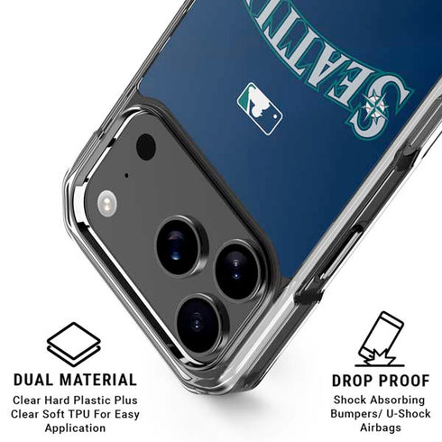 MLB Seattle Mariners Alternate/Away Jersey iPhone 18 Pro Clear Case