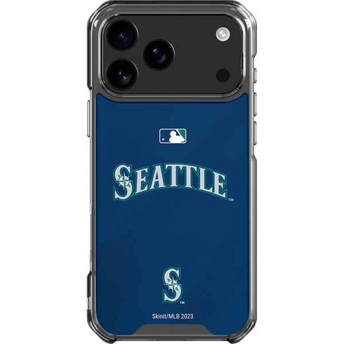 MLB Seattle Mariners Alternate/Away Jersey iPhone 18 Pro Max Clear Case
