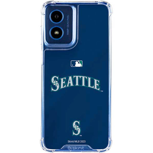 MLB Seattle Mariners Alternate/Away Jersey Moto G Play 4G (2024) Clear Case