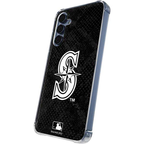 MLB Seattle Mariners Dark Wash Galaxy A35 5G Clear Case