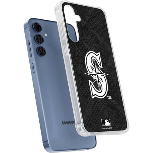 MLB Seattle Mariners Dark Wash Galaxy A55 5G Clear Case