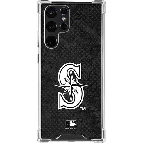 MLB Seattle Mariners Dark Wash Galaxy S23 Ultra Clear Case