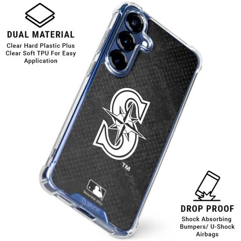 MLB Seattle Mariners Dark Wash Galaxy S25 Plus Clear Case