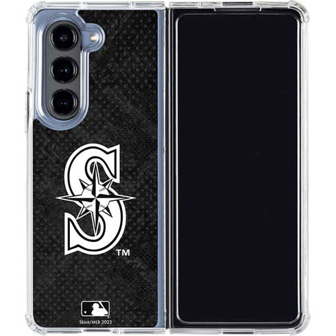 MLB Seattle Mariners Dark Wash Galaxy Z Fold5 5G Clear Case