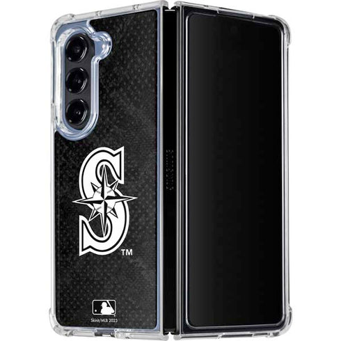MLB Seattle Mariners Dark Wash Galaxy Z Fold5 5G Clear Case