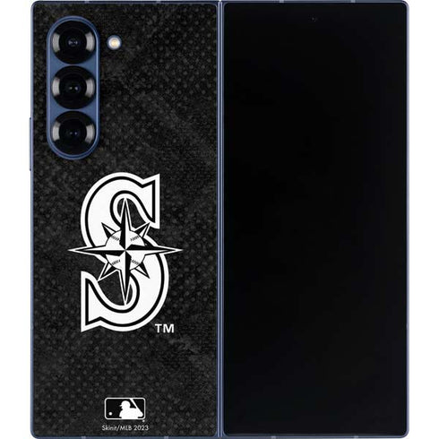 MLB Seattle Mariners Dark Wash Galaxy Z Fold6 Skin