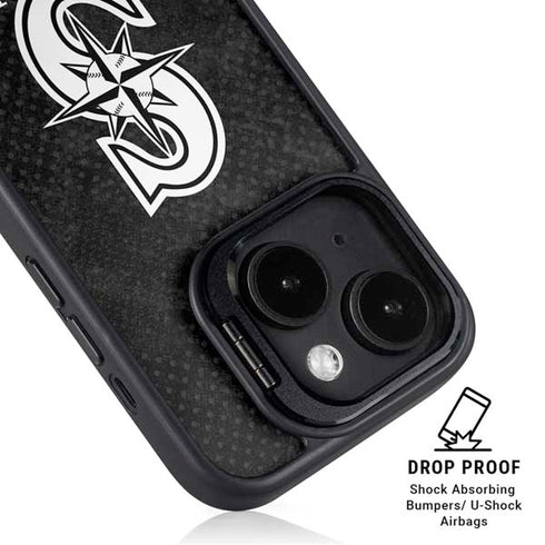 MLB Seattle Mariners Dark Wash iPhone 15 Plus Kickstand Case