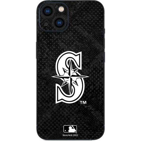 MLB Seattle Mariners Dark Wash iPhone 15 Skin