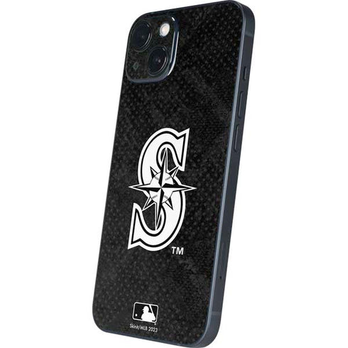 MLB Seattle Mariners Dark Wash iPhone 15 Skin