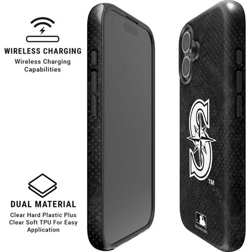 MLB Seattle Mariners Dark Wash iPhone 16 Magsafe Impact Case
