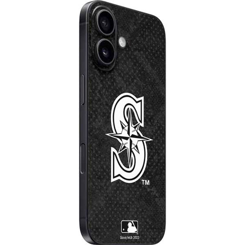 MLB Seattle Mariners Dark Wash iPhone 16 Plus Skin