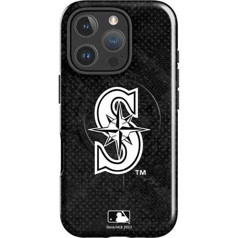 MLB Seattle Mariners Dark Wash iPhone 16 Pro Magsafe Impact Case