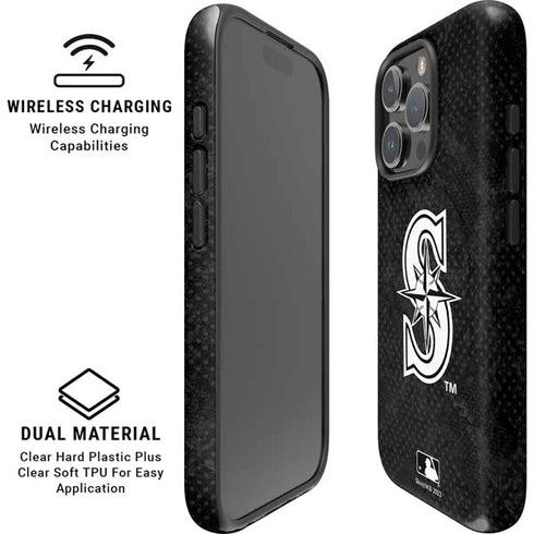 MLB Seattle Mariners Dark Wash iPhone 16 Pro Max Magsafe Impact Case